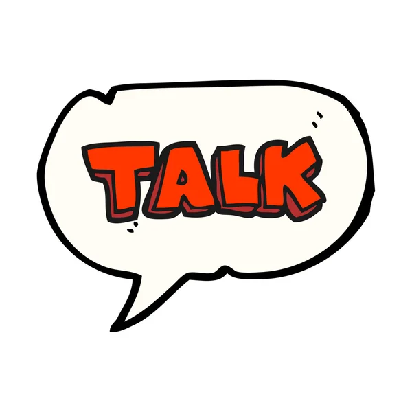 Sprechblase Cartoon Talk Symbol — Stockvektor