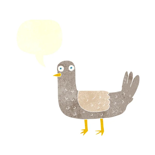 Свободная ретро-птица — стоковый вектор
