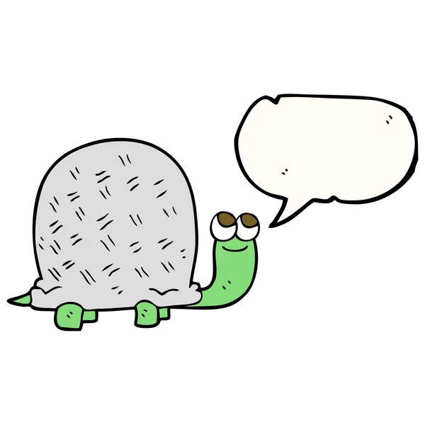 演讲泡沫卡通乌龟 — 图库矢量图片