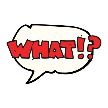 konuşma kabarcık karikatür ne Not!?