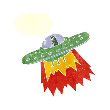 FreeHand dokulu ufo çizgi film