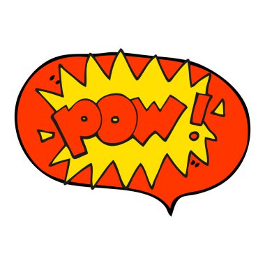 konuşma balonu karikatür pow sembolü