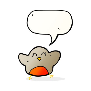 Konuşma balonlu çizgi robin