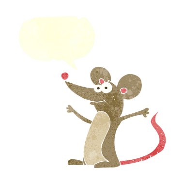 FreeHand retro karikatür fare