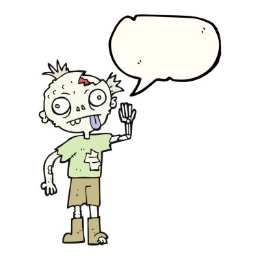 konuşma balonu çizgi film zombi