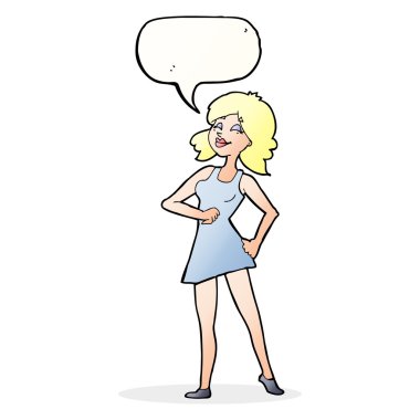 çizgi film gurur kadınla konuşma balonu