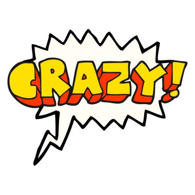 konuşma kabarcık karikatür Not deli