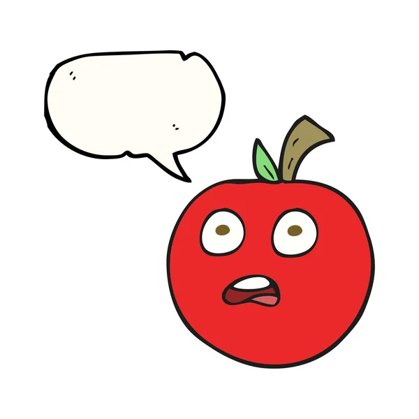 Sprechblase Cartoon Tomate — Stockvektor