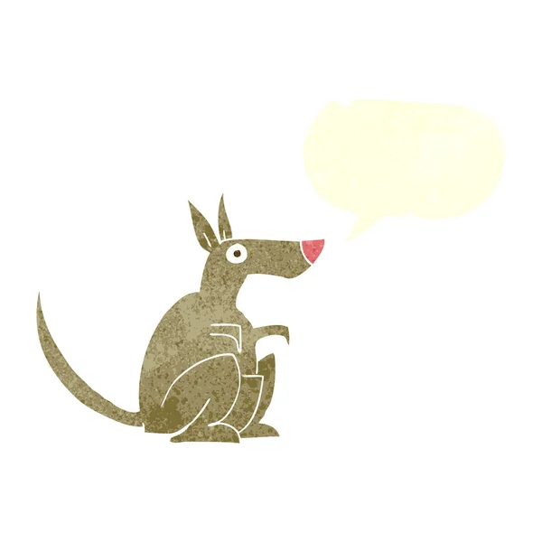 Retro dessin animé danse lapin — Image vectorielle