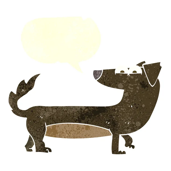 Mano libre texturizado perro de dibujos animados — Archivo Imágenes Vectoriales