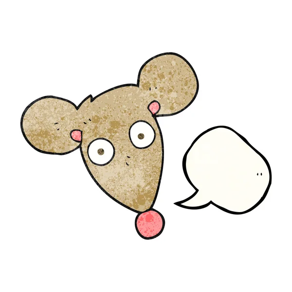 Fala bolha texturizado cartoon mouse —  Vetores de Stock
