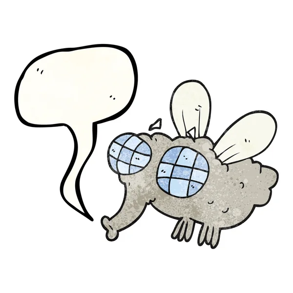 Текстурированная мультяшная муха — стоковый вектор