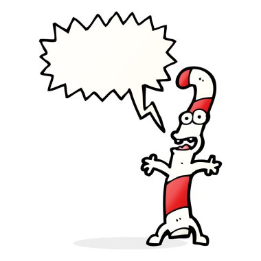 Konuşma balonlu şeker kamışı.