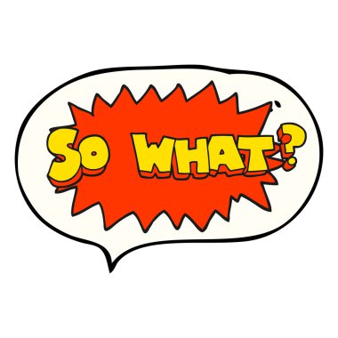 Yani ne konuşma balon işareti karikatür