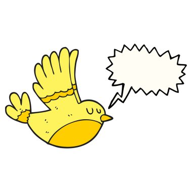 konuşma balonu çizgi film, kuş uçuş