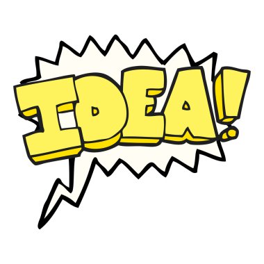 konuşma balonu çizgi film fikir sembolü