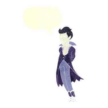 FreeHand retro karikatür vampir