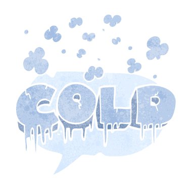 FreeHand retro karikatür soğuk metin 