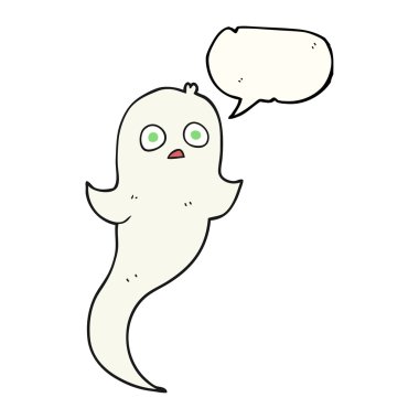 konuşma balonu çizgi film halloween hayalet