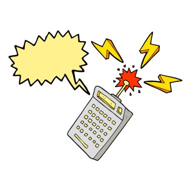 konuşma kabarcık karikatür bilim ekipman