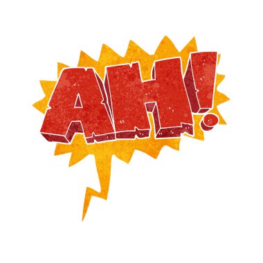 Retro çizgi film Evet işareti