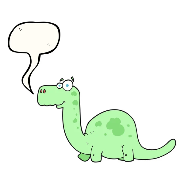 音声バブル漫画恐竜 — ストックベクタ