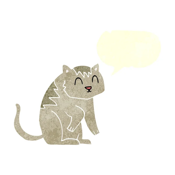 Kot kreskówka retro odręczne — Wektor stockowy