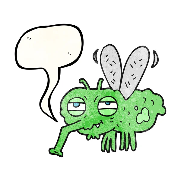 konuşma balonu dokulu karikatür sinek