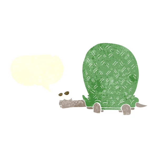 Retro tecknade sköldpadda — Stock vektor