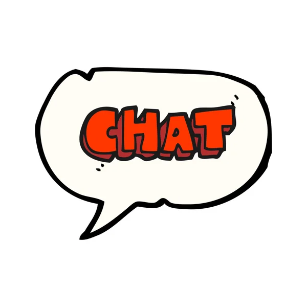 Sprechblase Cartoon Chat-Symbol — Stockvektor