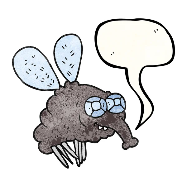 konuşma balonu dokulu karikatür sinek