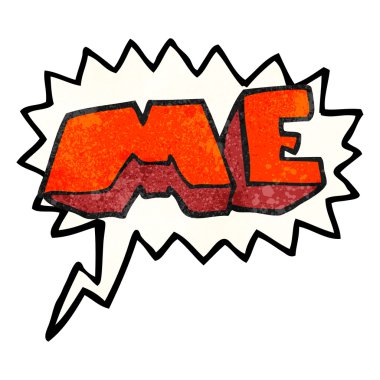 konuşma balonu dokulu sembolü karikatür