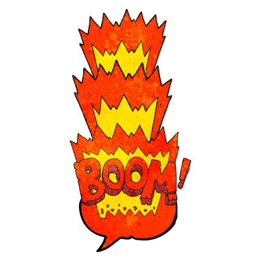 konuşma balonu dokulu çizgi film patlaması sembolü