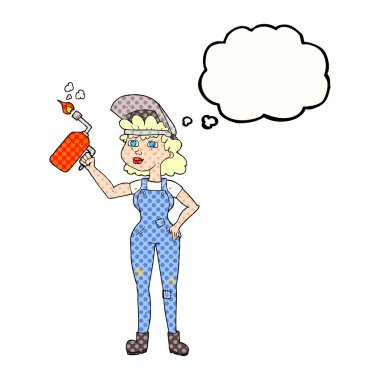 düşünce kabarcık karikatür kadın kaynak