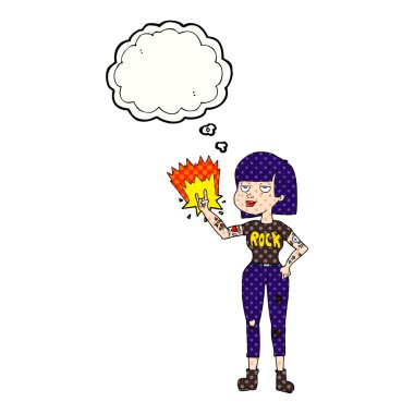 kabarcık karikatür kaya kız sanıyordum