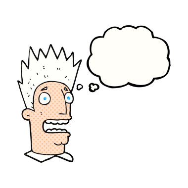 düşünce balonu şok adam çizgi film