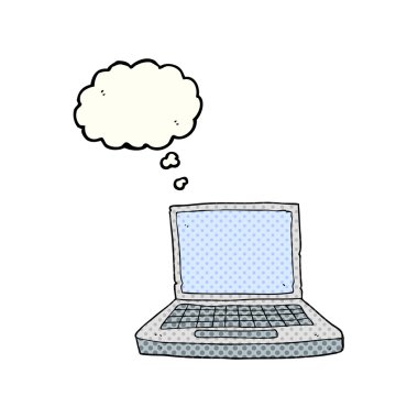 kabarcık karikatür dizüstü bilgisayar sanıyordum