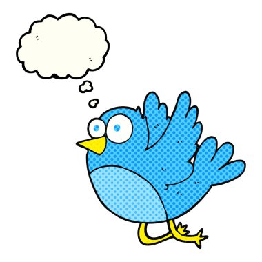 düşünce kabarcık karikatür kuş