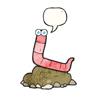 doku konuşma kabarcık karikatür solucan