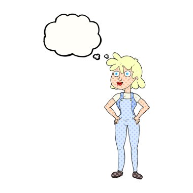 kabarcık karikatür çiftçi kız sanıyordum