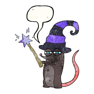 konuşma balonu dokulu çizgi film sihirli cadı fare