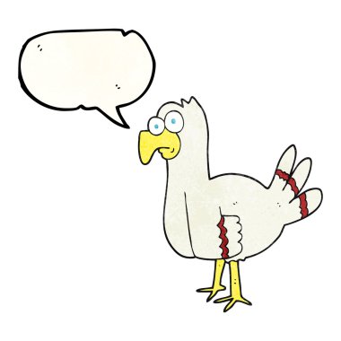 konuşma dokulu kabarcık karikatür kuş