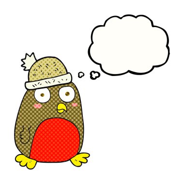 düşünce balonu karikatür Noel robin