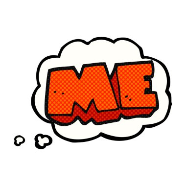 düşünce balonu sembolü karikatür