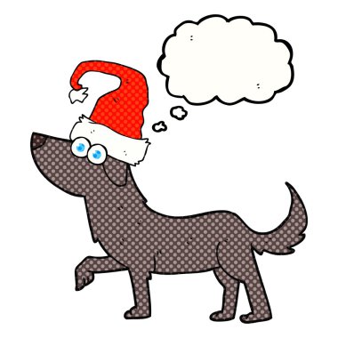 düşünce kabarcık karikatür köpek