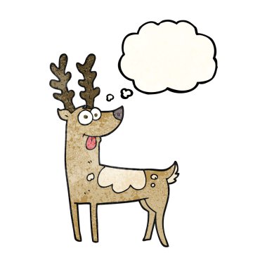 kabarcık dokulu karikatür Ren geyiği sanıyordum