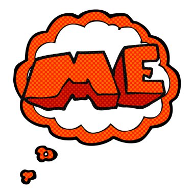 düşünce balonu sembolü karikatür