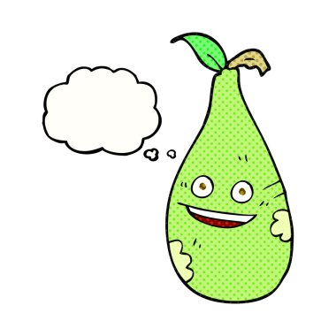 düşünce kabarcık karikatür armut