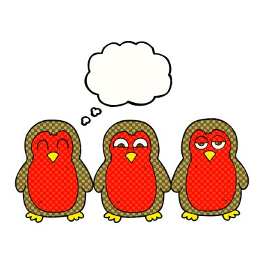 kabarcık karikatür Noel robins el ele tutuşarak sanıyordum