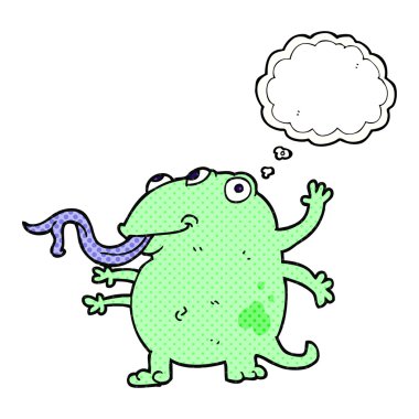 düşünce kabarcık karikatür uzaylı